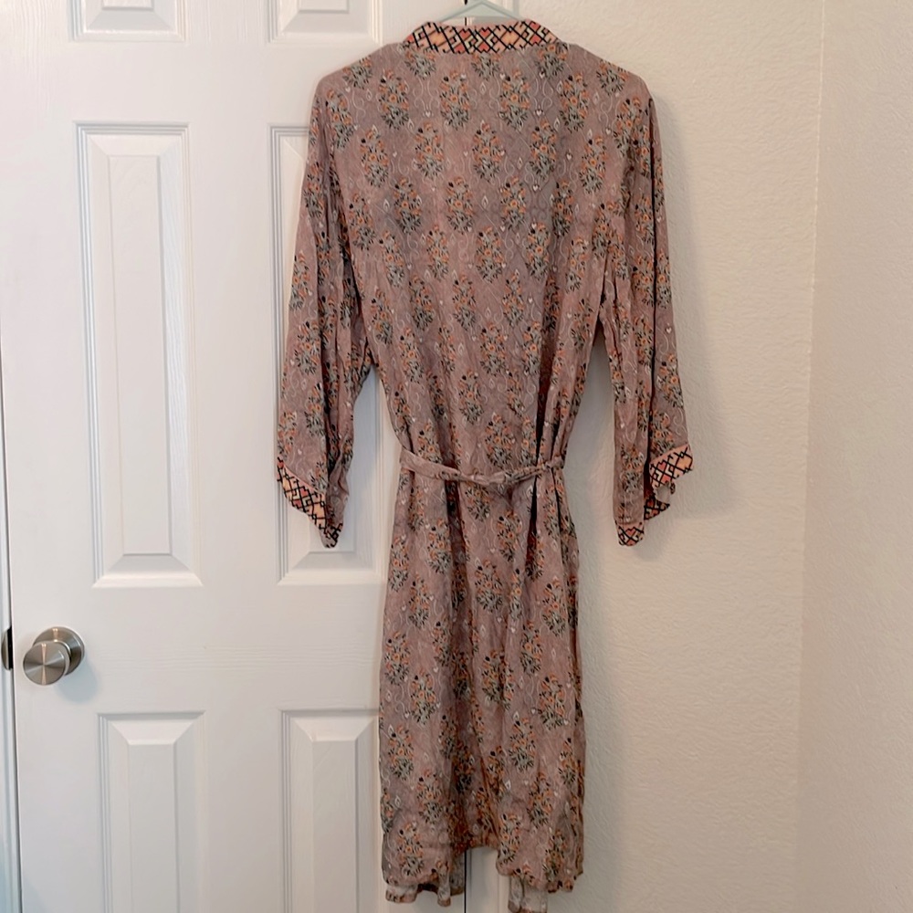 This is a robe I got at World Market. It is one size.